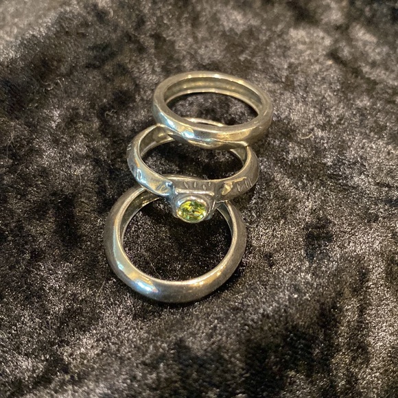 *NOT FOR SALE * Silpada Stackable Rings with Peridot - Picture 2 of 5